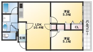 ウェルスクエア豊中北桜塚の物件間取画像